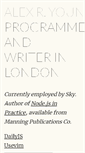 Mobile Screenshot of alexyoung.org